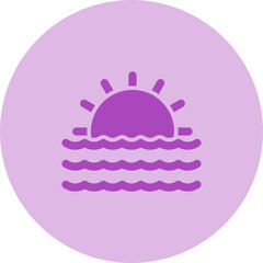 Sunset Vector Icon