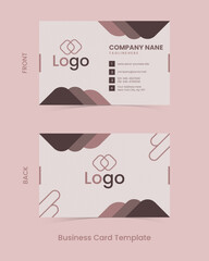 Creative and Clean Double-sided Business Card Template. And Vector Illustration Design.