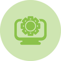 Desktop Computer Vector Icon