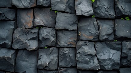 texture dark stone cubes, abstract background