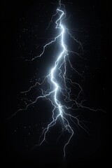 Lightning Bolt Illuminating Night Sky