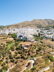 Competa, typical white town in Axarquia, Malaga, Spain - 771323409