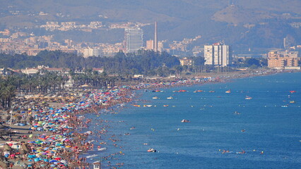 Beach in Torremolinos, Malaga, Spain - 771323871