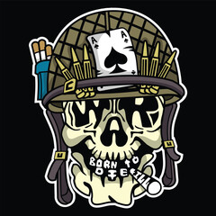 Skull Mascot illustration
