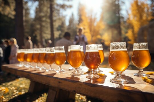 October outdoor beer tasting event