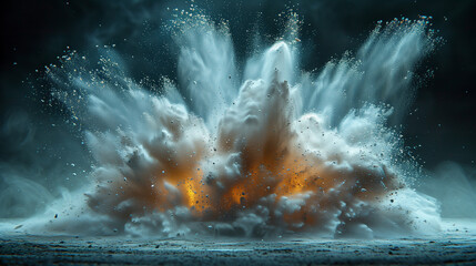 Sandbag bursting under pressure