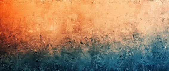 Warm to Cool Grunge Texture. A vibrant textured backdrop transitioning from warm orange to cool blue hues.