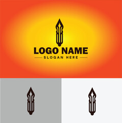 Pen write pencil logo icon vector for business brand app icon School Education University College Academic Campus pen logo template