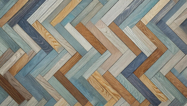 Herringbone parquet texture background. Wooden floor patterned surface.