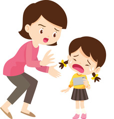 parent angry scold kid mobile phone addicted