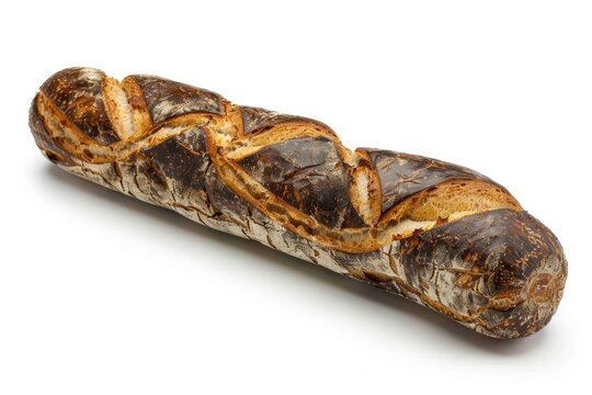 Bread and Wine. Isolated Log on a White Background for Bakery or Cork Industry