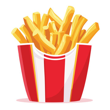 french fries stock illustration