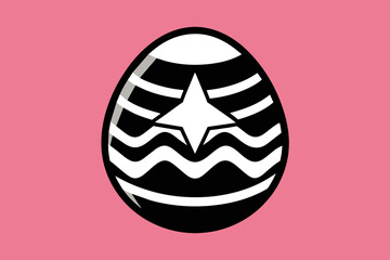 vector design of a easter egg icon 