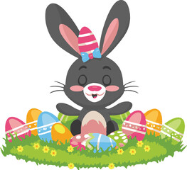 Easter silhouette vector