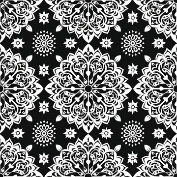 Moroccan mandala seamless pattern, intricate and spiritual designs for a calming effect. Seamless Pattern, Fabric Pattern, Tumbler wrap, Mug Wrap.
