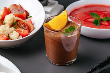 Food from the restaurant for the menu