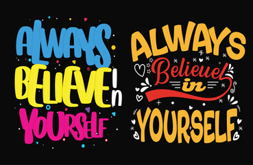 Typography trendy t-shirt design