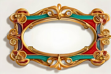 antique gold frame.   frame, gold, antique, picture, vintage, decoration, old, border, photo, golden, art, ornate, baroque, design, Ai generated 