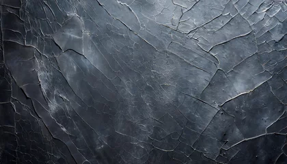 Foto auf Acrylglas Aged Black Wall Texture - Grunge Surface © Kimbery