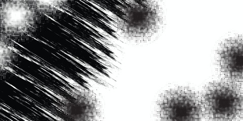 Black and White halftone dots gradient grunge texture background color pattern. Dot pop art sport style vector illustration. eps10