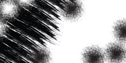 Deurstickers Black and White halftone dots gradient grunge texture background color pattern. Dot pop art sport style vector illustration. eps10 © adindamailiana