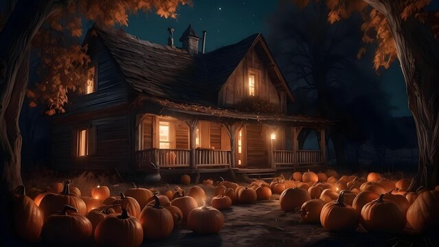 old house with a Halloween feel