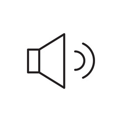 Mute vector icon. Sound off flat sign design. No sound symbol pictogram. Silent mode icon. Mute sign. Audio speaker sign. UX UI icon