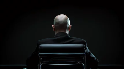 Foto op Canvas CEO o director de espaldas en contemplación ante la sala de juntas vacía © VicPhoto