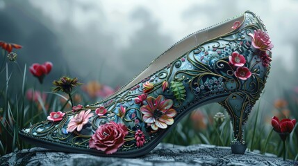 beautiful shoes concept, AI generated