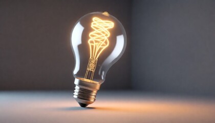 3d model A light bulb icon representing ideas or c (22)