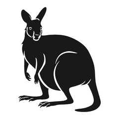 Naklejka premium Wallaby Silhouette