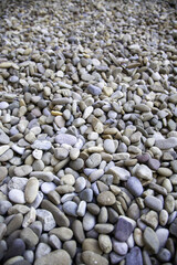 Fototapeta na wymiar Wet eroded stones