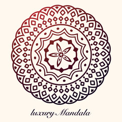 Elegant luxury mandala pattern background, circular pattern vector design