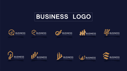 Business Logo Icon with multicolor & editable 