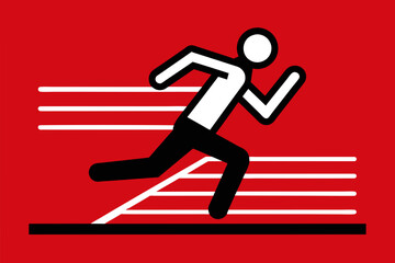 running track icon 