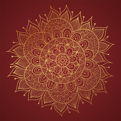 Fototapeta na wymiar Elegant luxury mandala pattern background, circular pattern vector design
