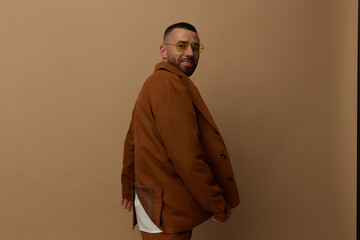 Fashionable adult handsome men caucasian style men person