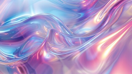 Soothing Liquid Swirls: Gentle swirls of calming hues create a relaxing holographic ambiance.