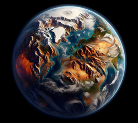 Planet Earth after cataclysms