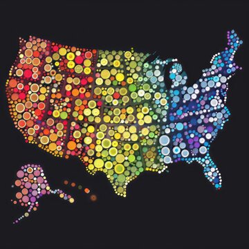 Mapa dos Estados Unidos da América