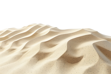 Dune Patterns Windswept sand creating natural art isolate on transparent background, cutout, png