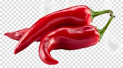Wandcirkels plexiglas red hot chili pepper © khadija