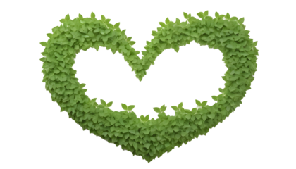 heart from leaves