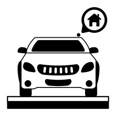 Check out glyph icon of a car 