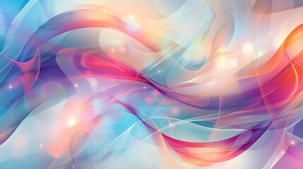 Abstract colorful background with curve and light composition - obrazy, fototapety, plakaty