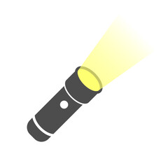 vector icon of flashlight or lighting device