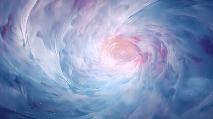 Obraz premium Glittering Particle Swirl - Water, Ice, Snow, Abstract Background