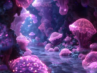 Enchanted Bioluminescent Ecosystems A Journey Through the Dreamlike Landscapes of Imagination