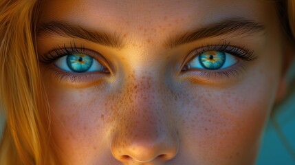Fototapeta premium closeup portrait of a pretty young girl