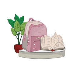 illustration of backpack